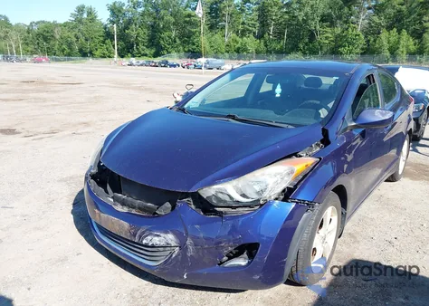 2012 Hyundai Elantra Gls from USA, damaged, VIN 5NPDH4AE1CH130730